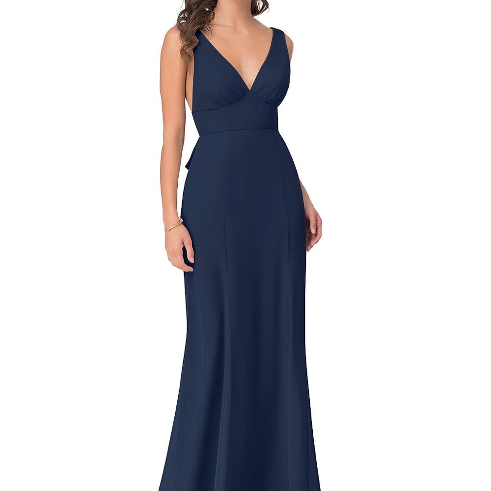 Azazie Dark Navy Dress - Christiana
